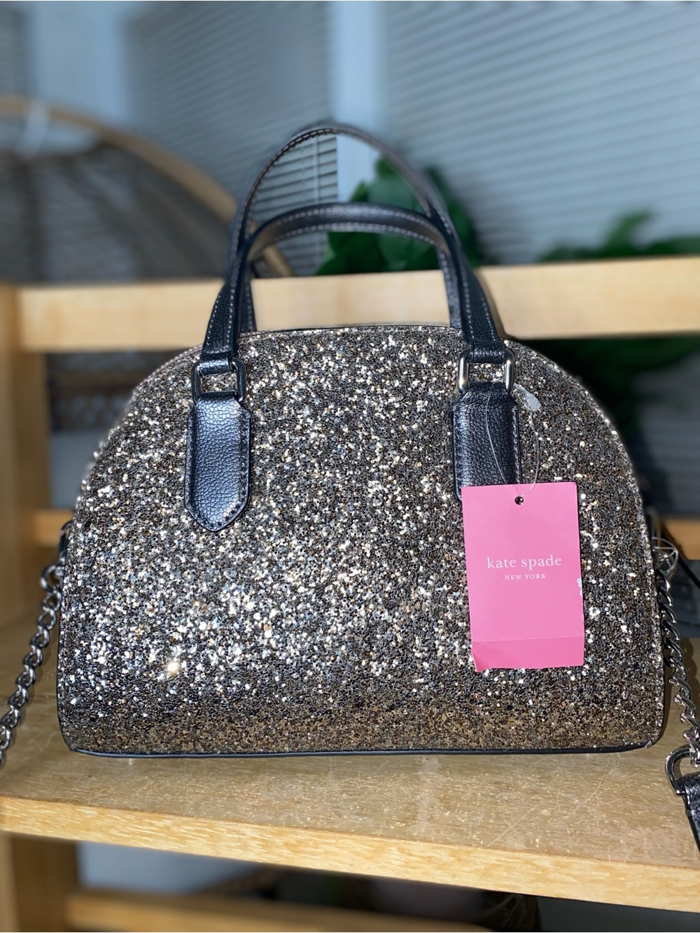 Kate Spade New York Women’s Glitter Mini Satchel Bag NWT - Picture 5 of 16